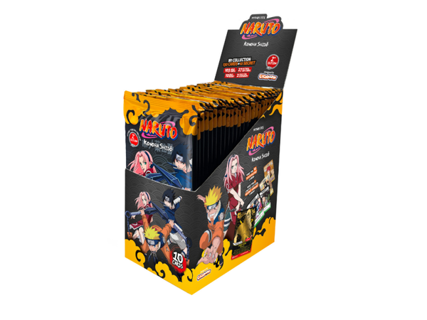 Naruto Mythos TCG: Konoha Shido First set 2nd Edition Boosterbox display
