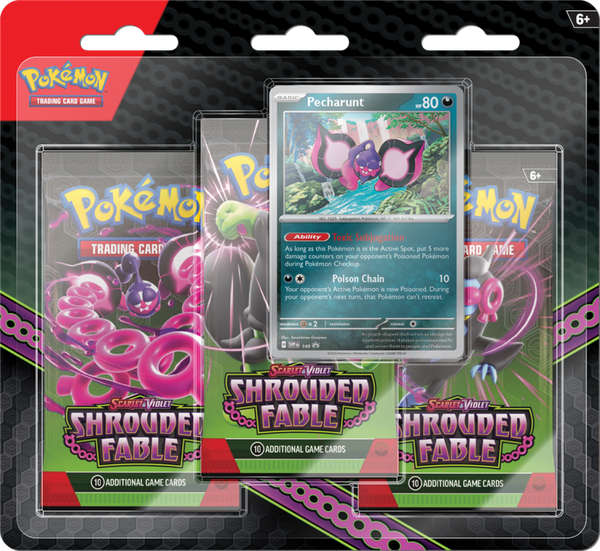 Pokémon Scarlet and Violet Shrouded Fable 3-Pack Blister
