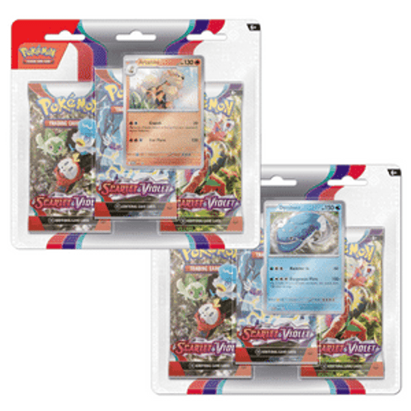 Pokémon Scarlet and Violet 3-pack blister