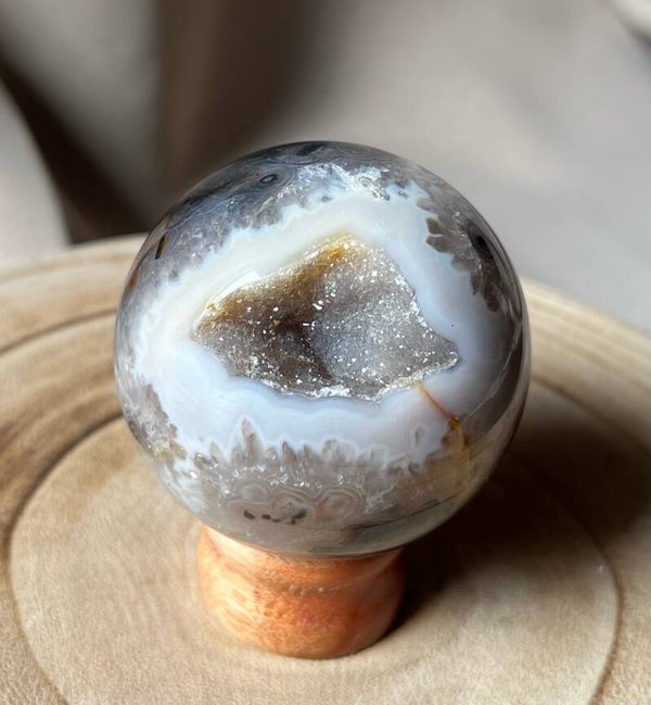 Sphère en agate