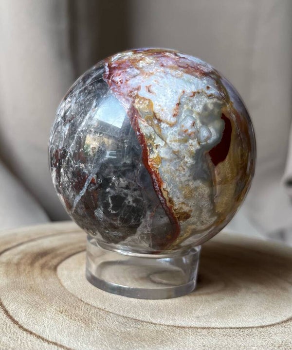 Sphère en agate mexicaine