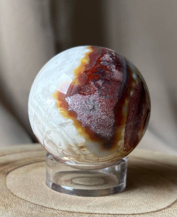 Sphère en agate mexicaine