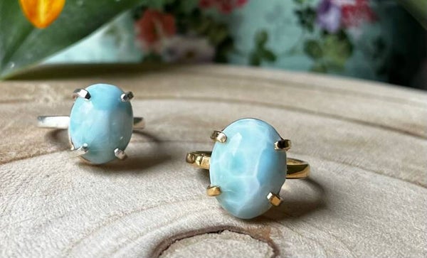 Bague en larimar