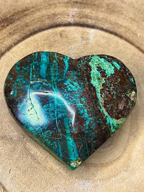 Coeur azurite chrysocolle