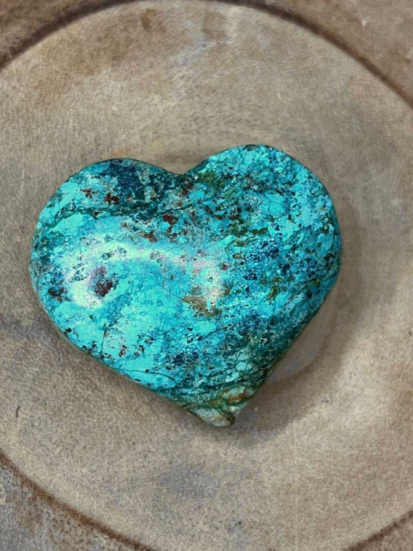 Coeur azurite chrysocolle