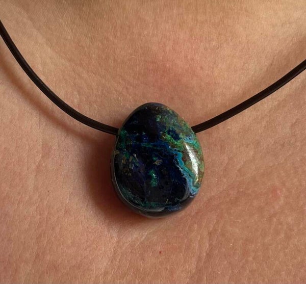 Pendentif azurite malachite 2