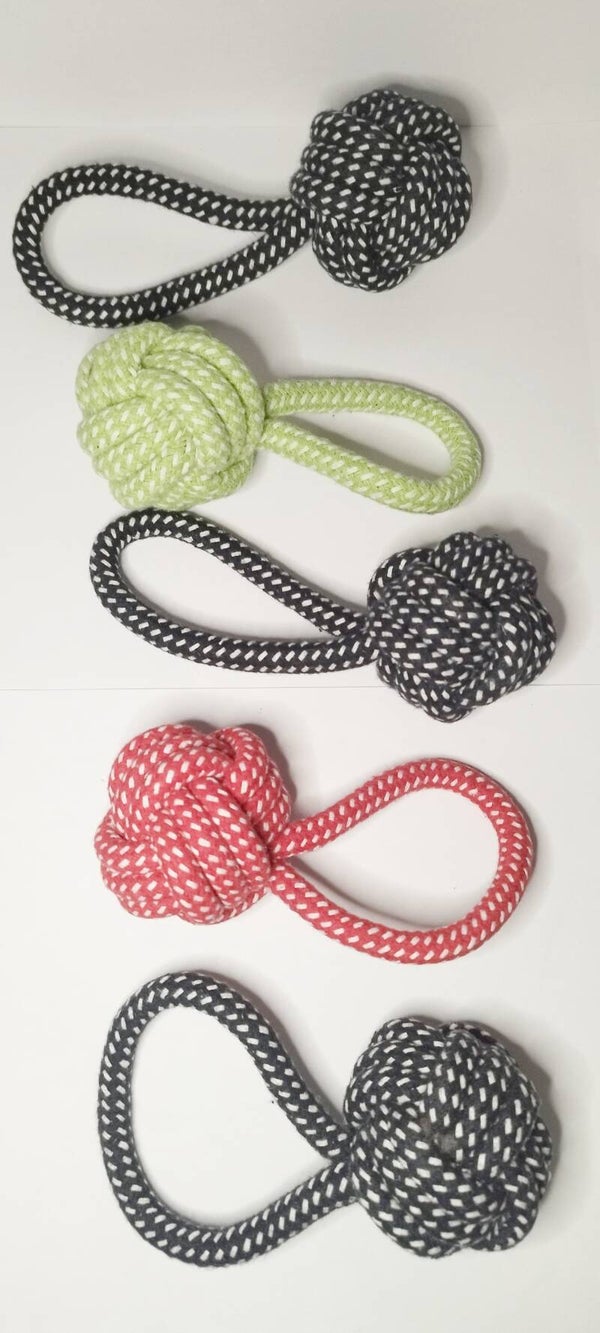 Balle a mâcher corde