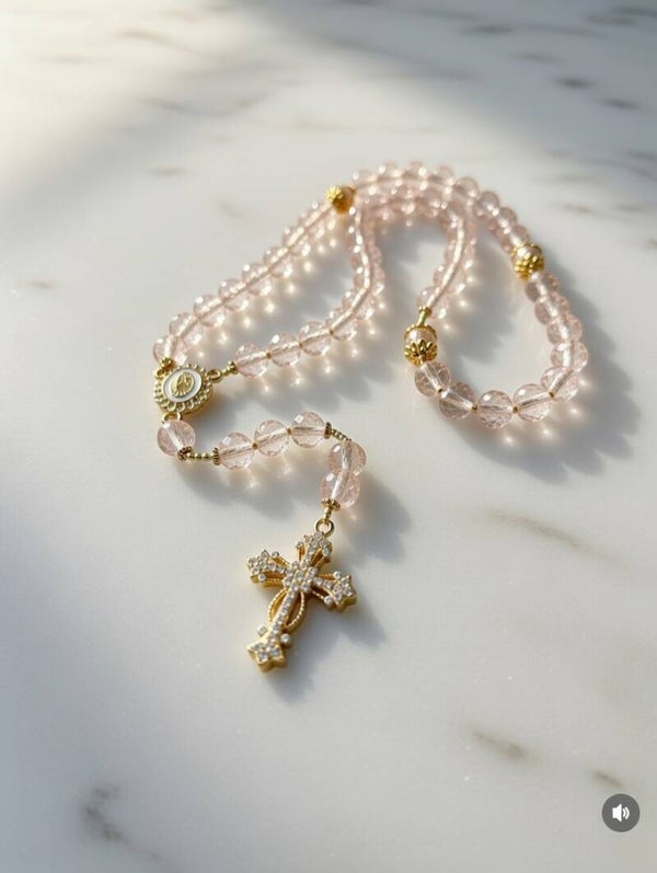 Różaniec Golden Beige