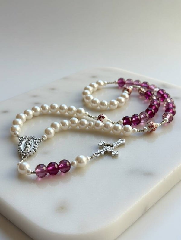 Różaniec Violet Pearl