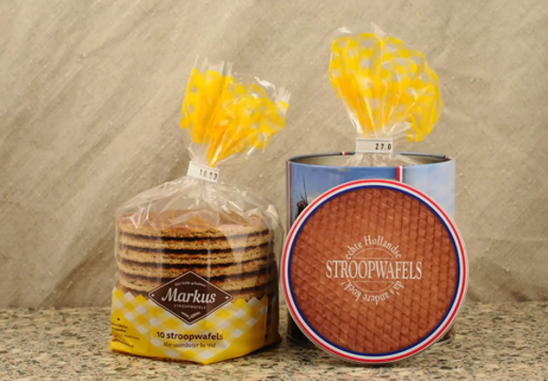 Blik "Holland" + 2 pakjes stroopwafels