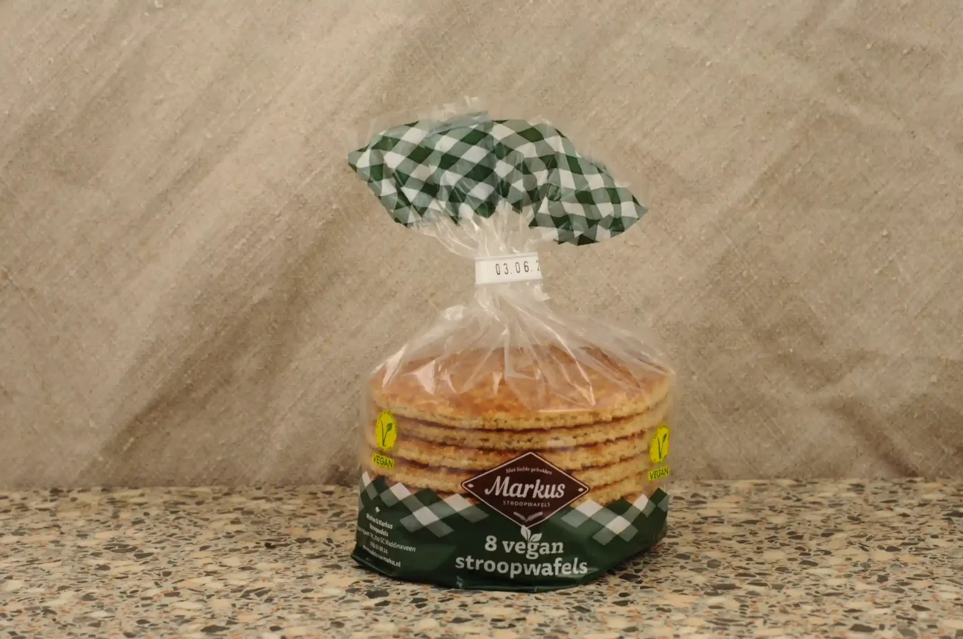 Markus Vegan Stroopwafels (8 stuks)