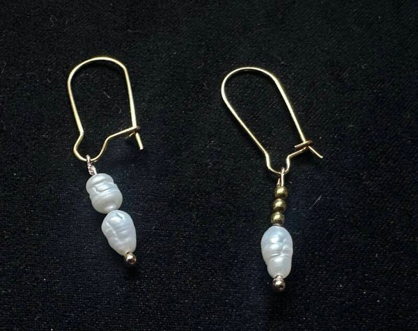 Kolczyki Pearl & Gold Elegance