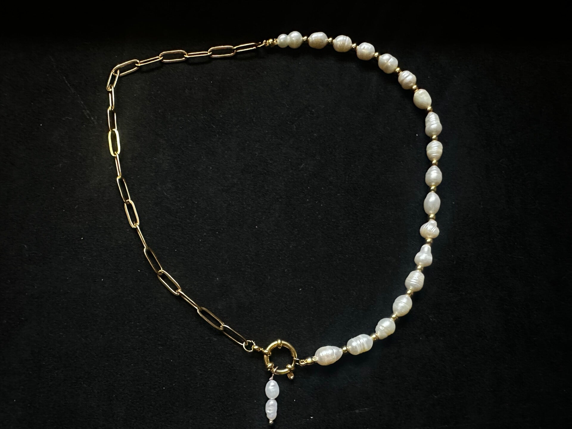 Naszyjnik Pearl & Gold Elegance