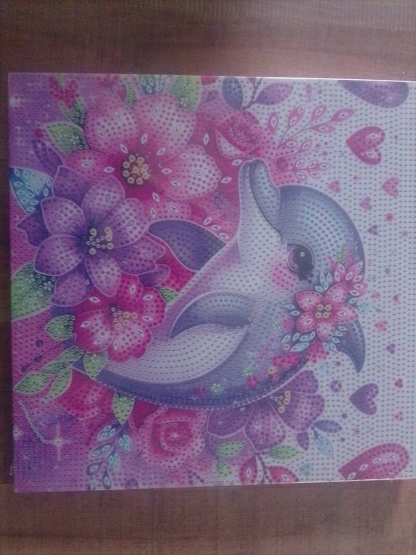 Daufin diamant cristaux de 25x25
