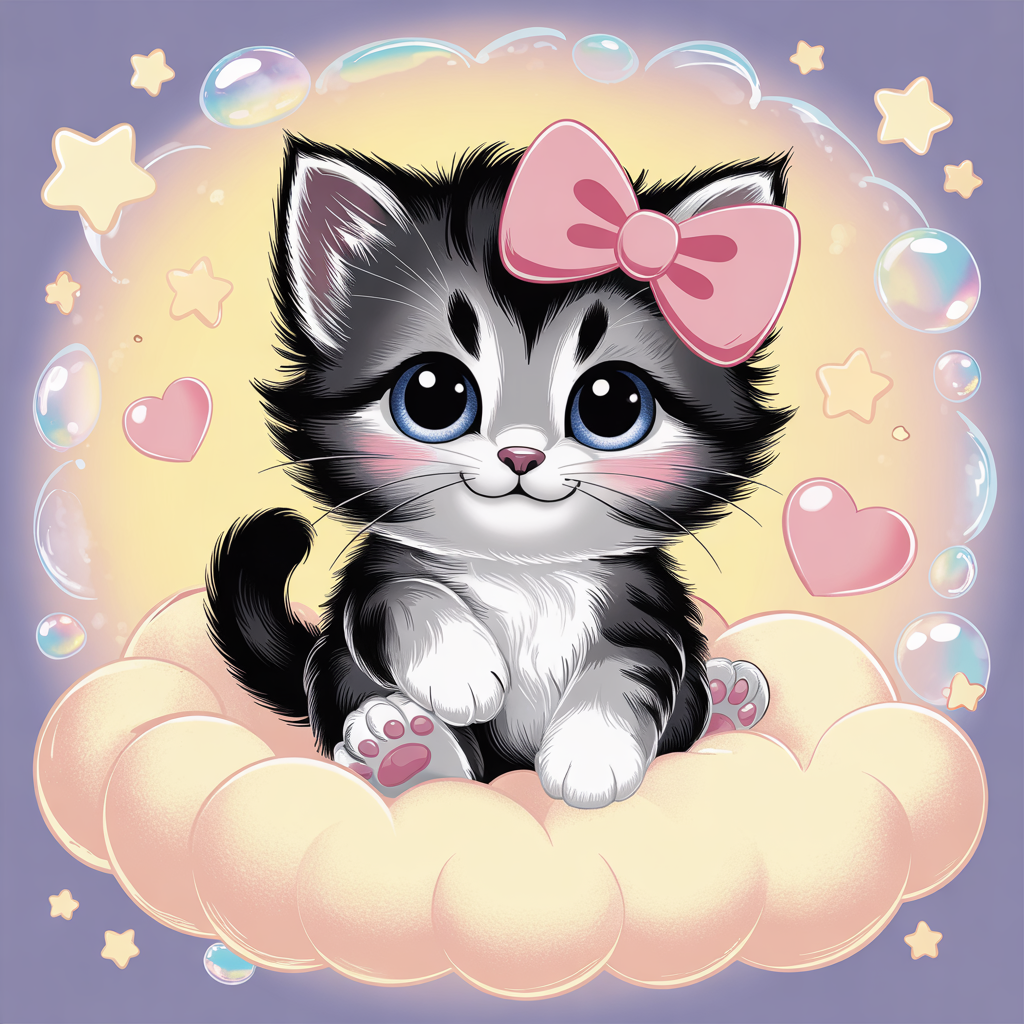 Chat et son cousin 70x70