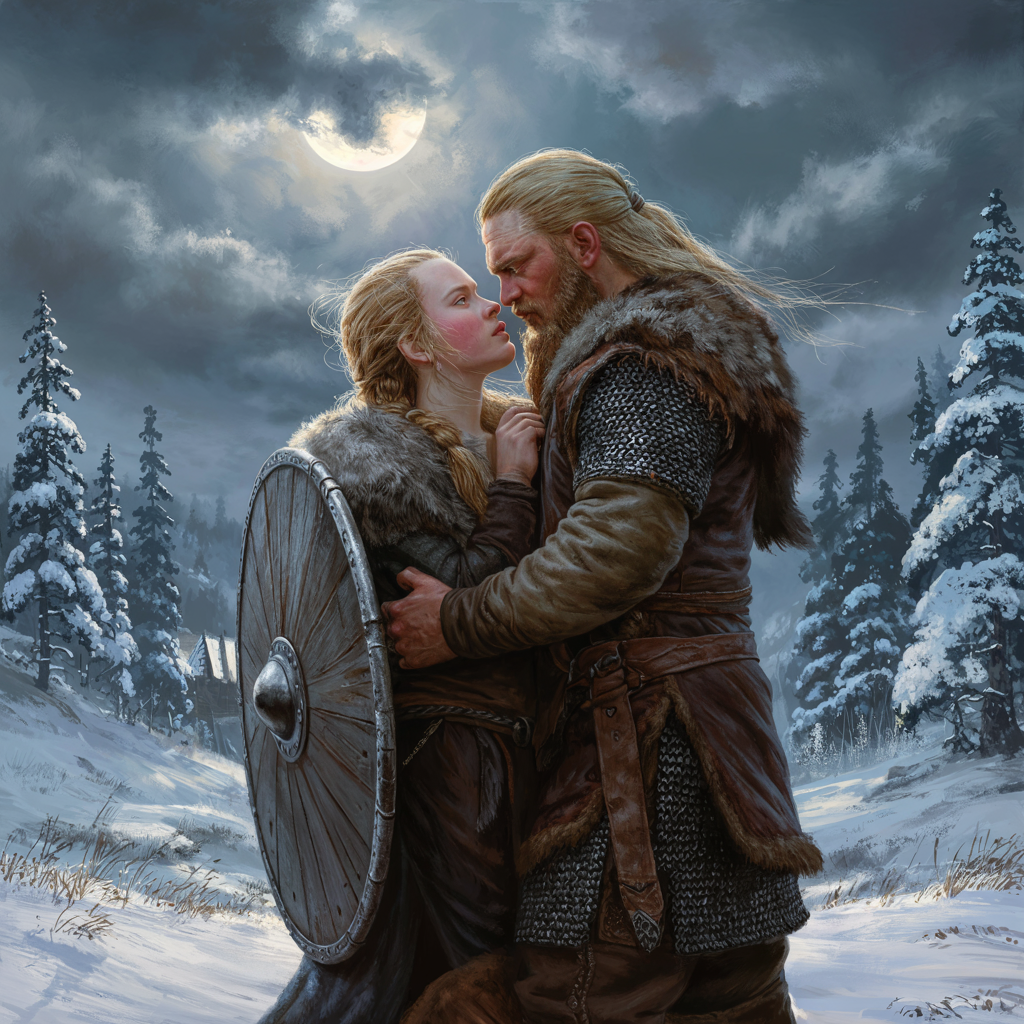 Couple de viking 70x70