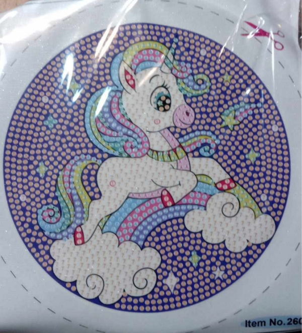 Cadre à diamanté modèle "Lily la licorne"