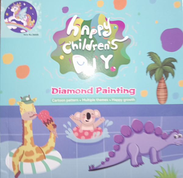 Diamants painting enfants licorne sur arc-en-ciel