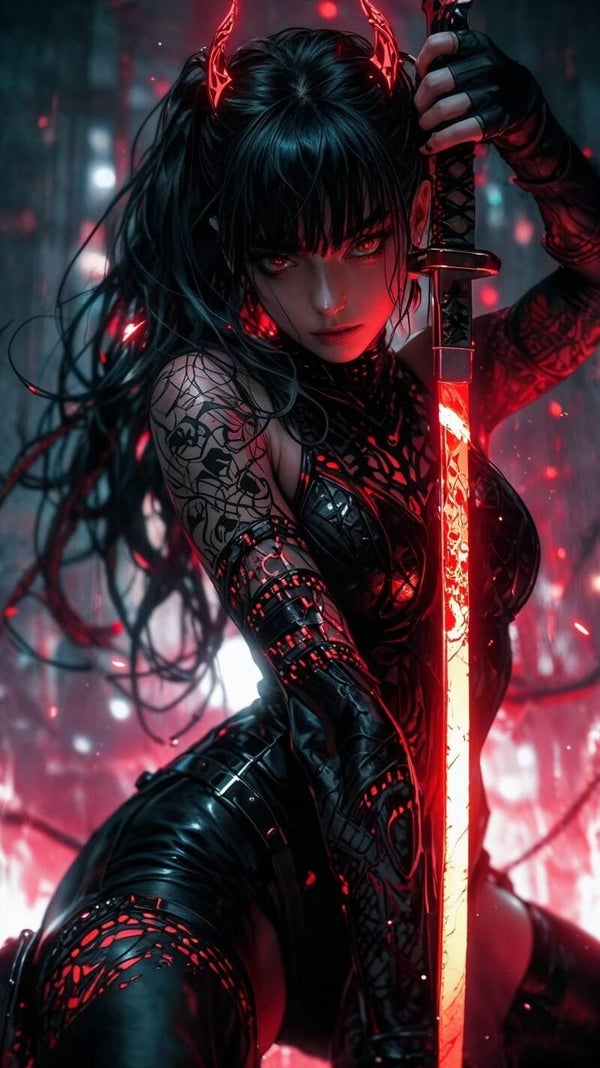 Samouraï rouge 60x105