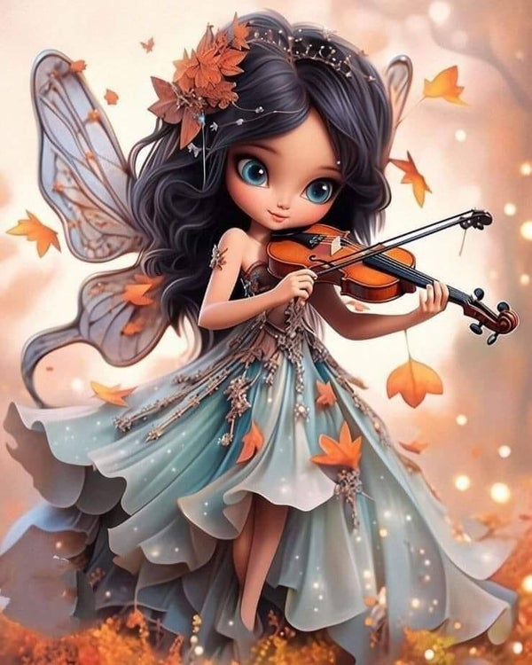 Fée du violon 60x80