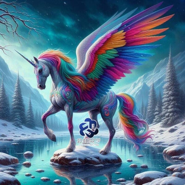 Rainbow, la licorne ailée