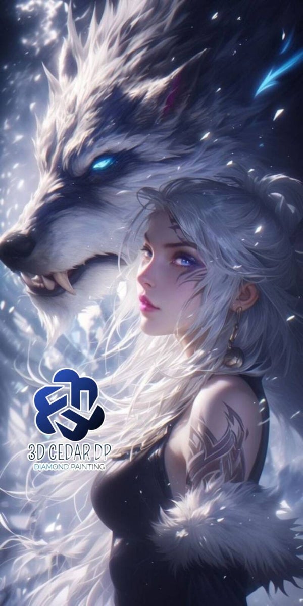 Gardienne de loups 50X100