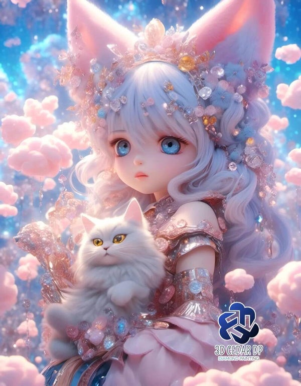 La belle et son chat