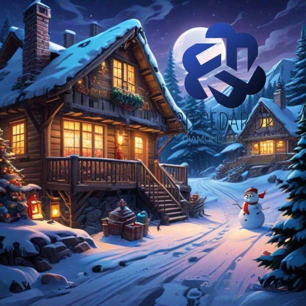 Chalet de Noël 2 70x70