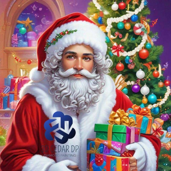 Distribution du père Noël 70x70