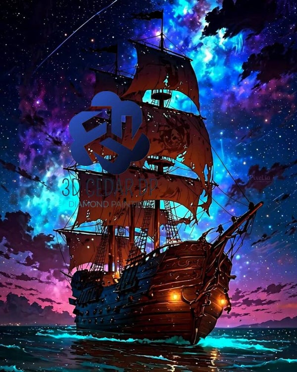 Bateaux fantôme en 60x75