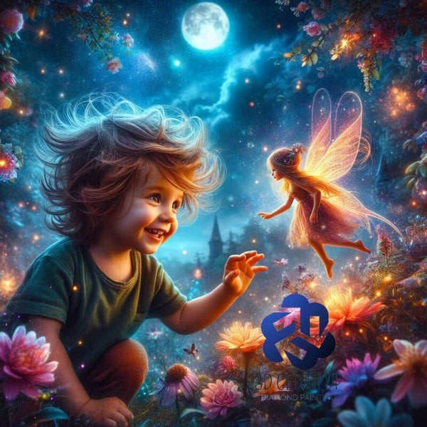 L'enfant et la fée 70x70