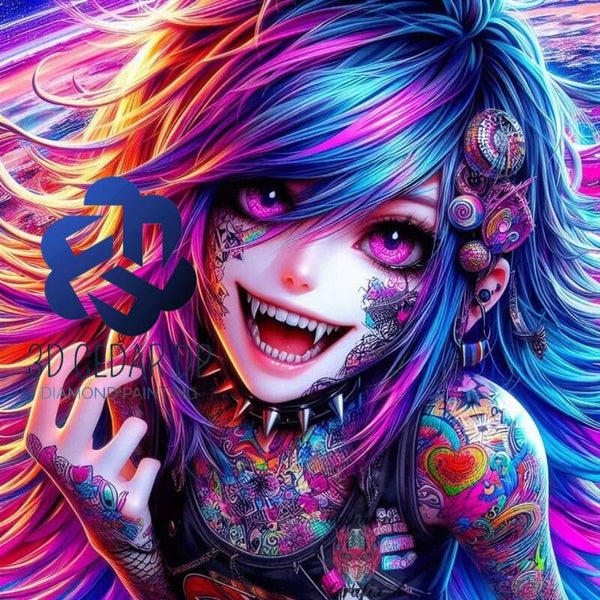Vampire tatoué 60x60