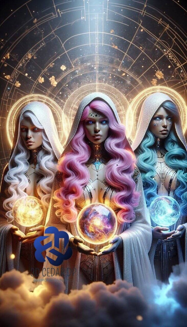 Les trois mages 60x80