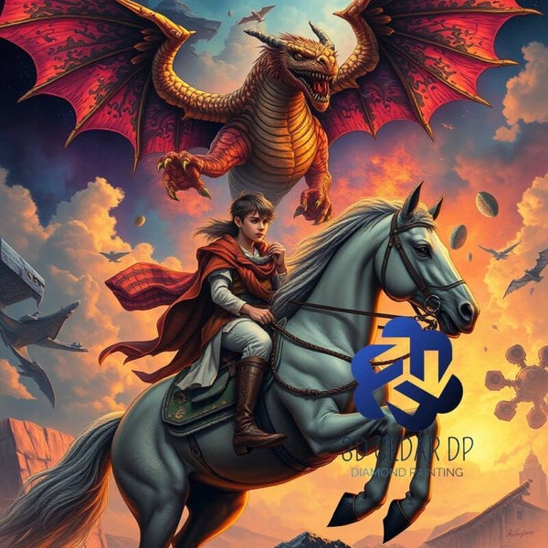 Chevalier dragon 60x60