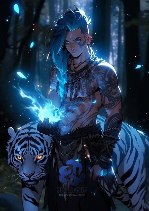 Protecteur du tigre 60x80