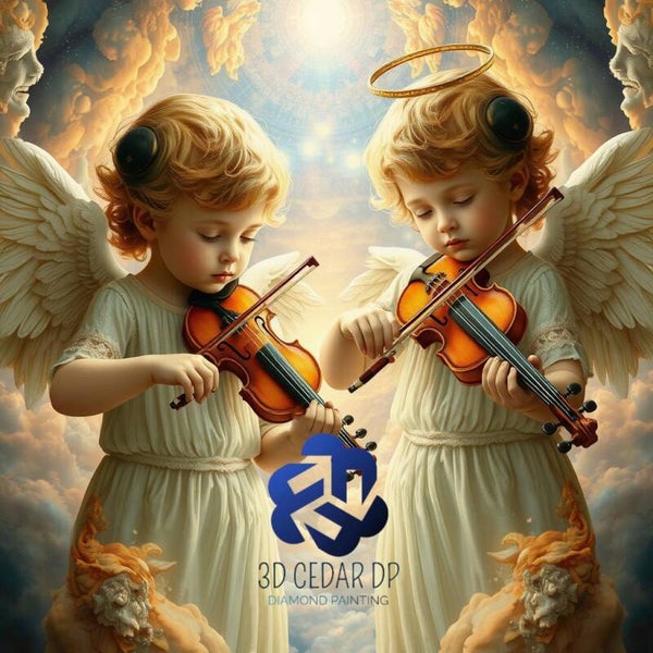 Ange violoniste 70x70