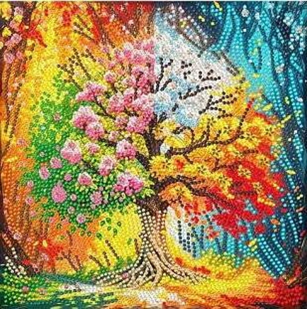 Arbre arc en ciel 25x25 rond