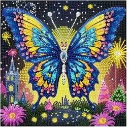 Pipillon magnifique 25x25 rond