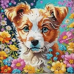 Petit chien 25x25 rond