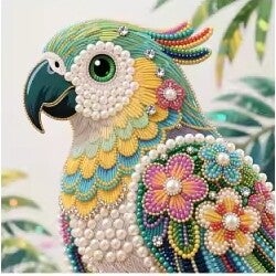 Perroquet 25x25 rond