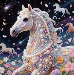 Cheval 25x25 rond