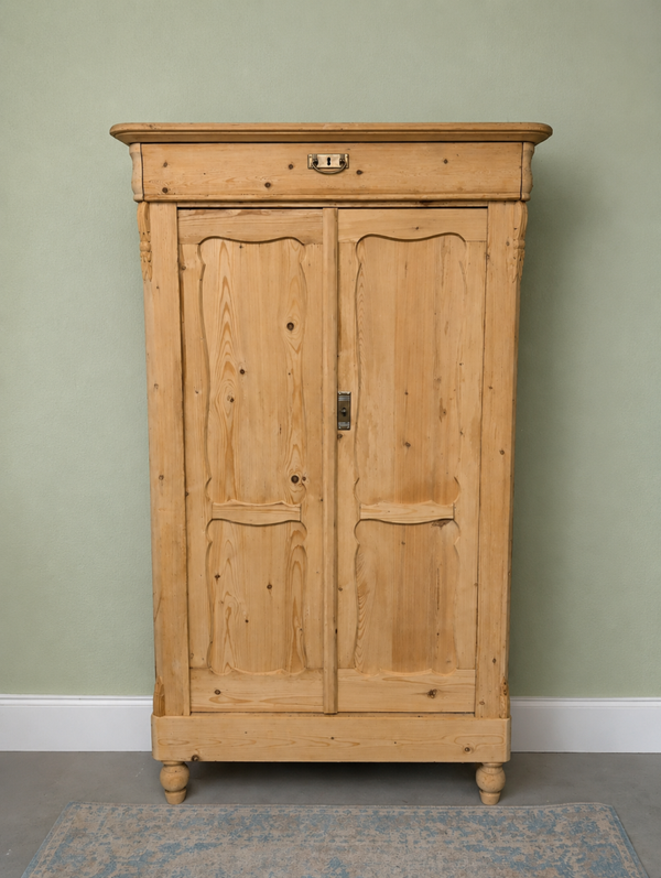 Grenen Biedermeier Meidenkast puur hout