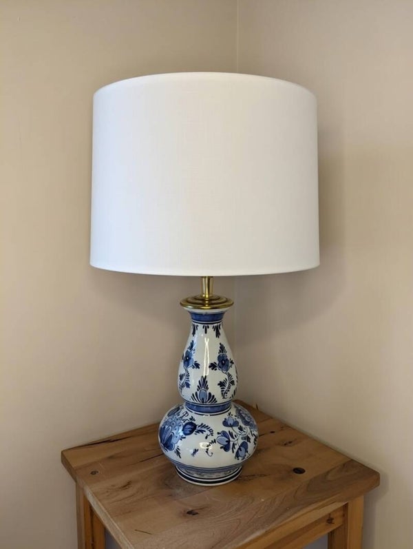 Lampenvoet Delftsblauwe knobbelvaas