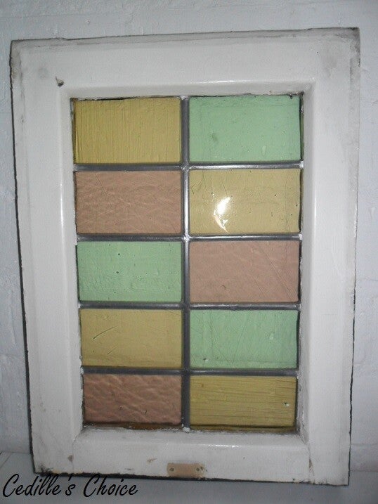 Glas in lood soft tone pastel (42,5 x 59 cm)