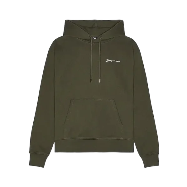 Le Hoodie Jacquemus Brodé Dark Khaki