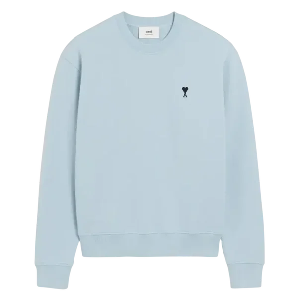 Sweatshirt Bleu Ciel Ami De Coeur Noir Coton