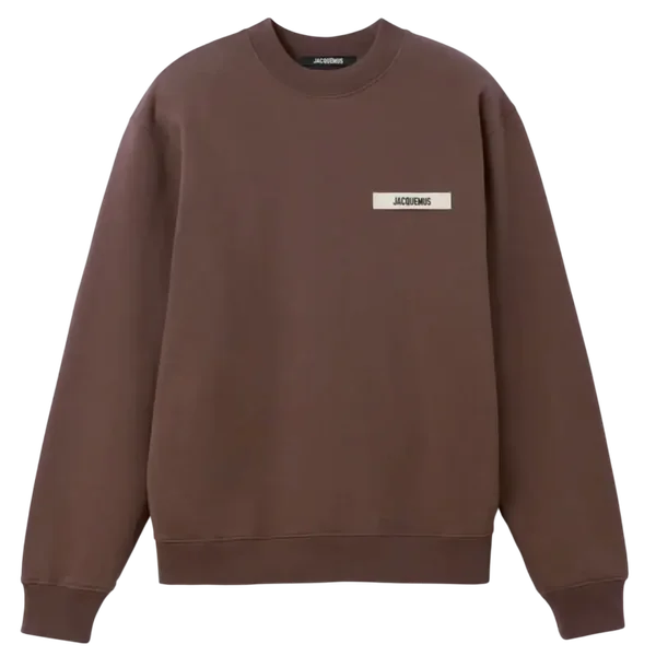Le Sweatshirt Gros Grain Jacquemus Dark Brown