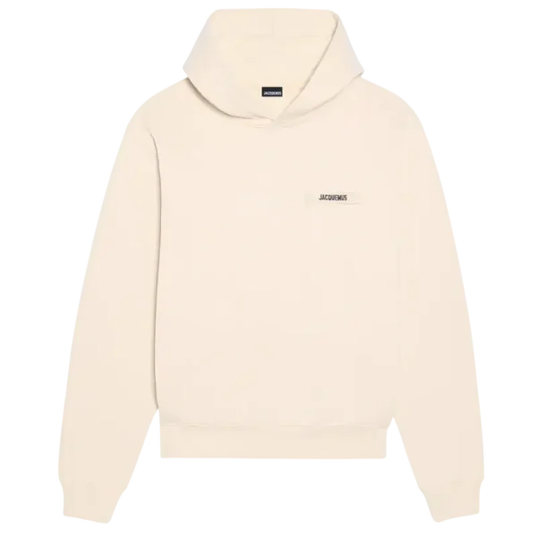 Le Hoodie Gros Grain Jacquemus Cream