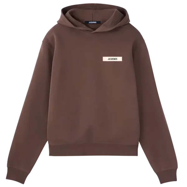 Le Hoodie Gros Grain Jacquemus Dark Brown