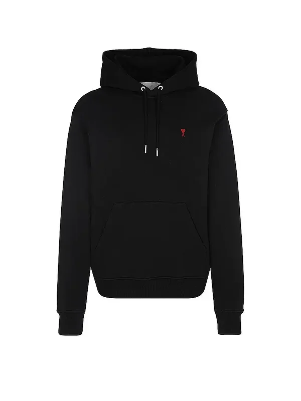 Hoodie Bleu Ciel Ami De Coeur Noir Coton